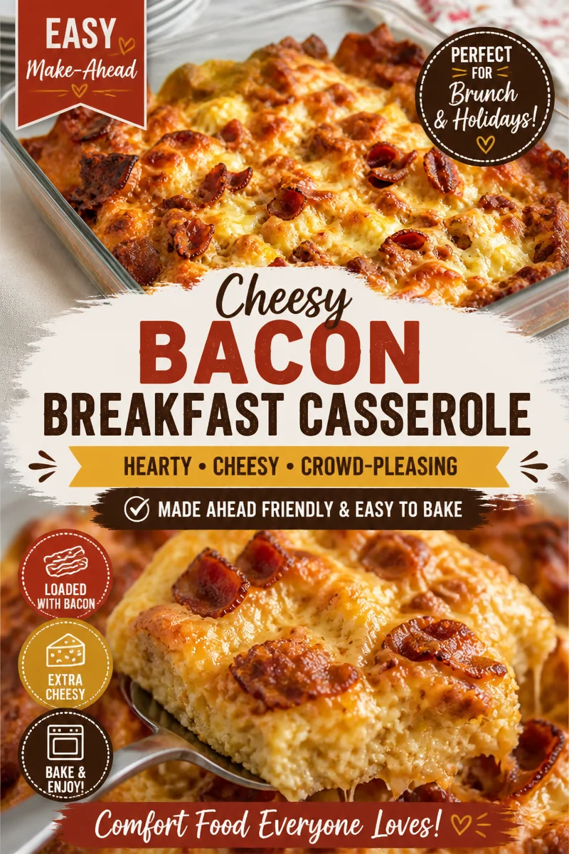 Maple Bacon and Egg Breakfast Casserole