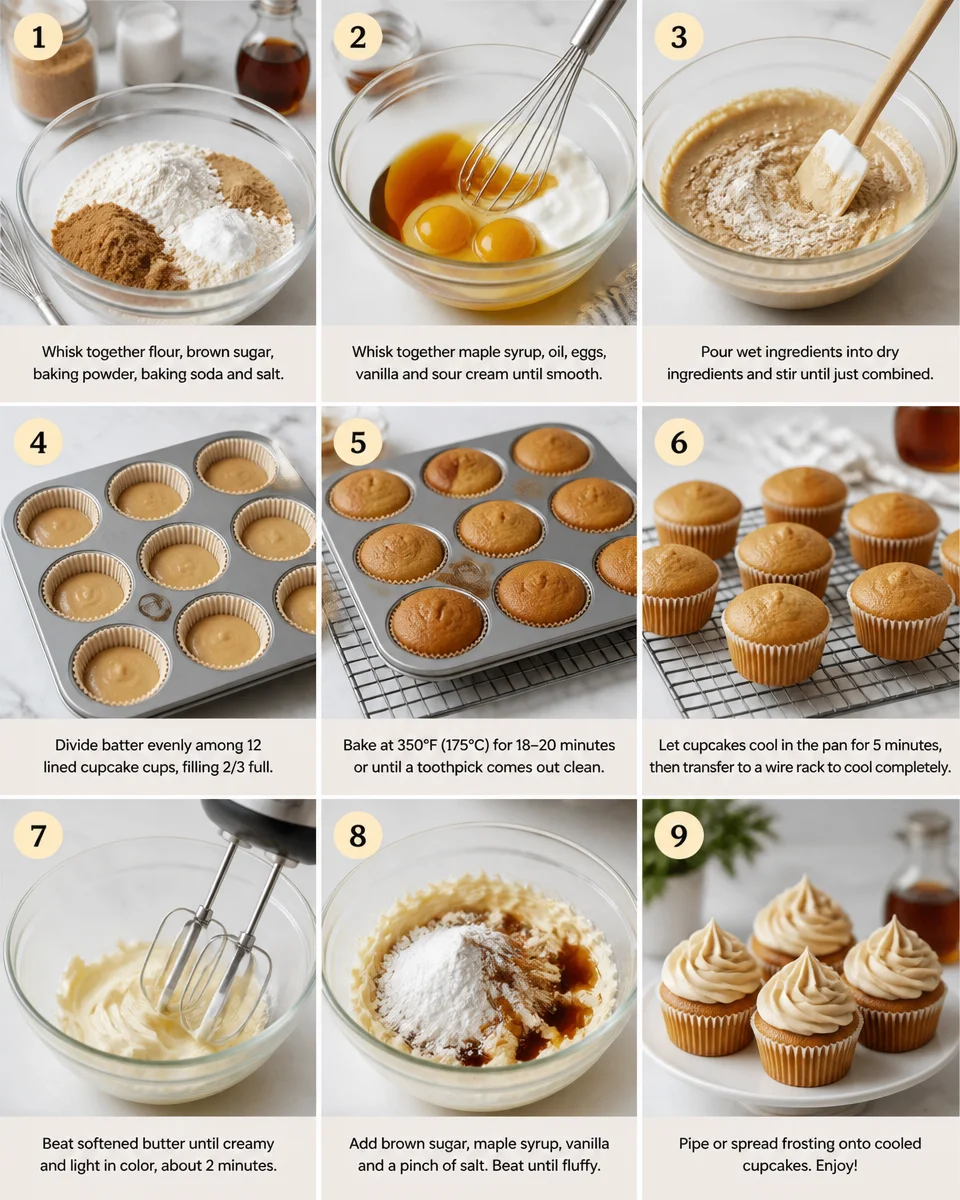Maple Brown Sugar Heaven Cupcakes