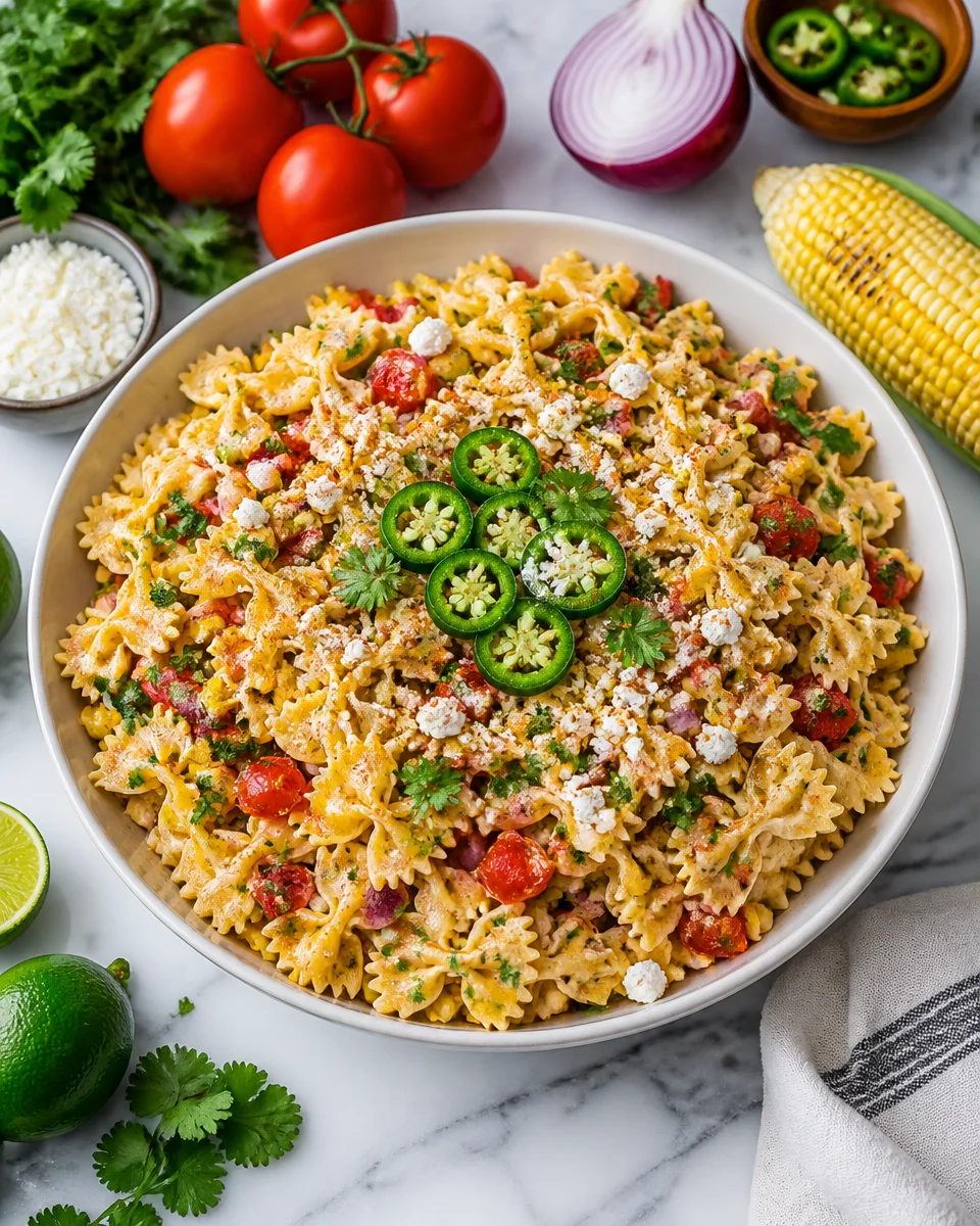 Mexican Street Corn Pasta Salad (Summer Crowd Pleaser!)