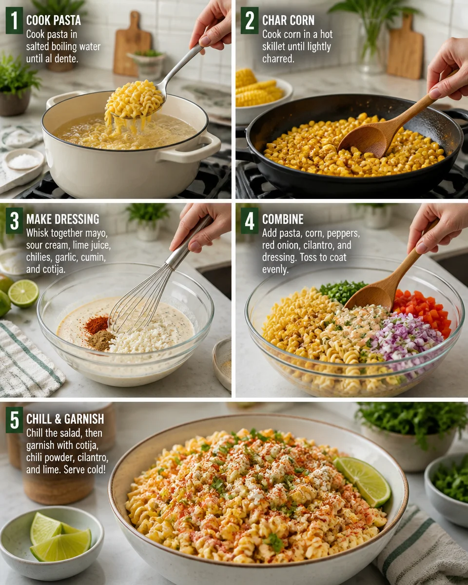 Mexican Street Corn Pasta Salad (Summer Crowd Pleaser!)