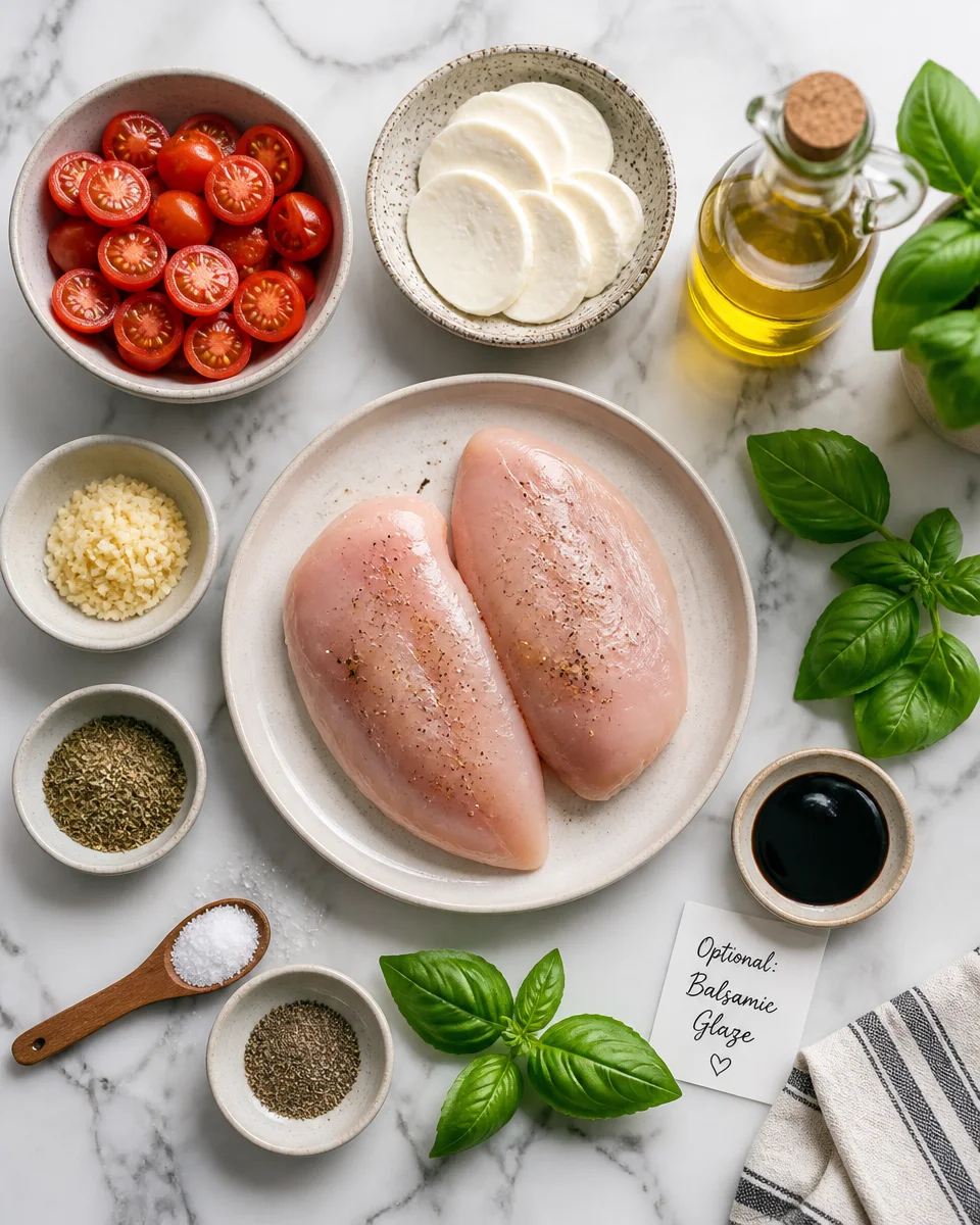Mozzarella Chicken and Tomato Foil Packets