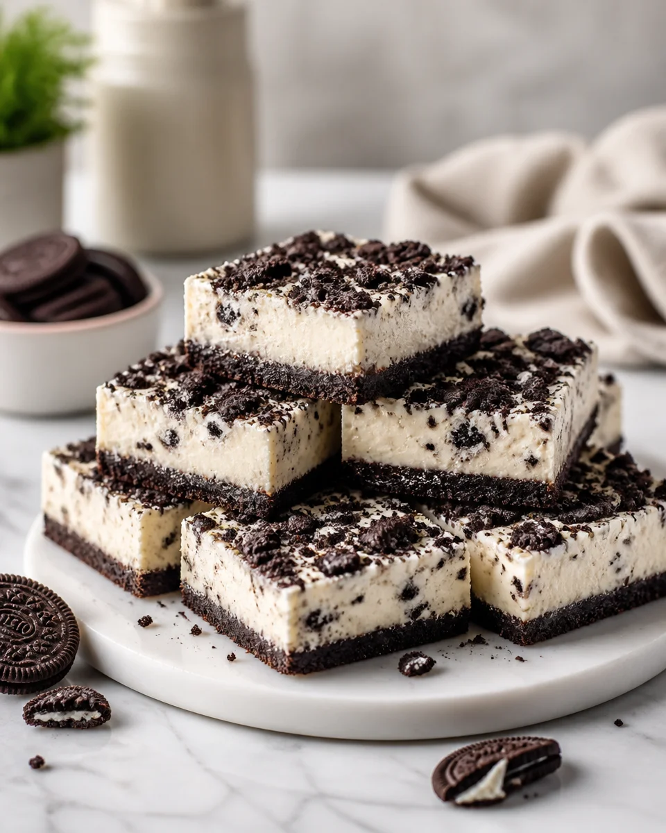 No-Bake Oreo Cheesecake Bars