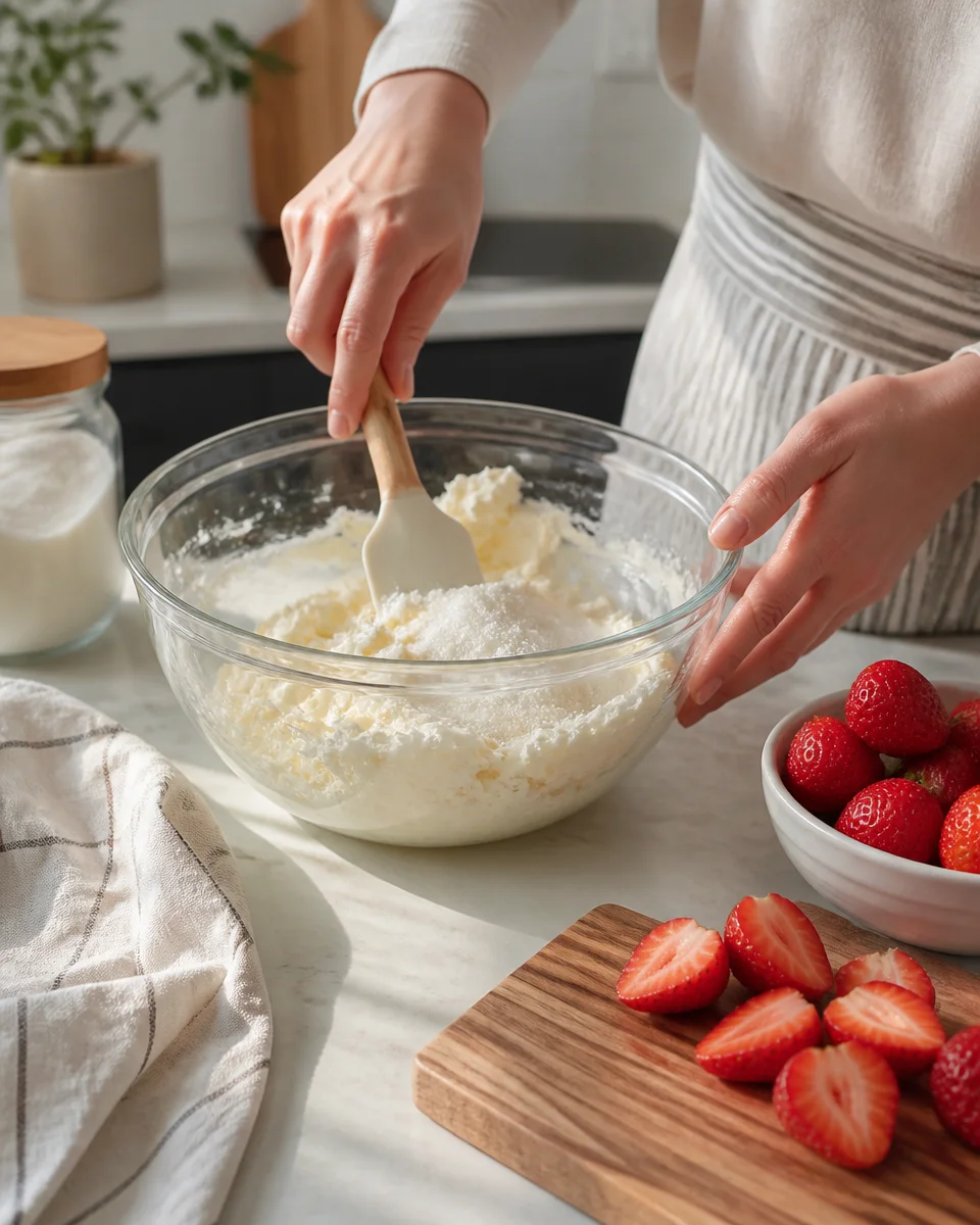 No-Bake Strawberry Cheesecake Jars