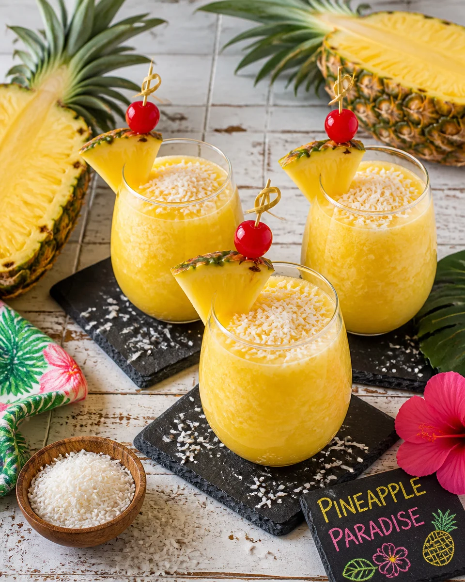 Pineapple Coconut Sparkling Punch