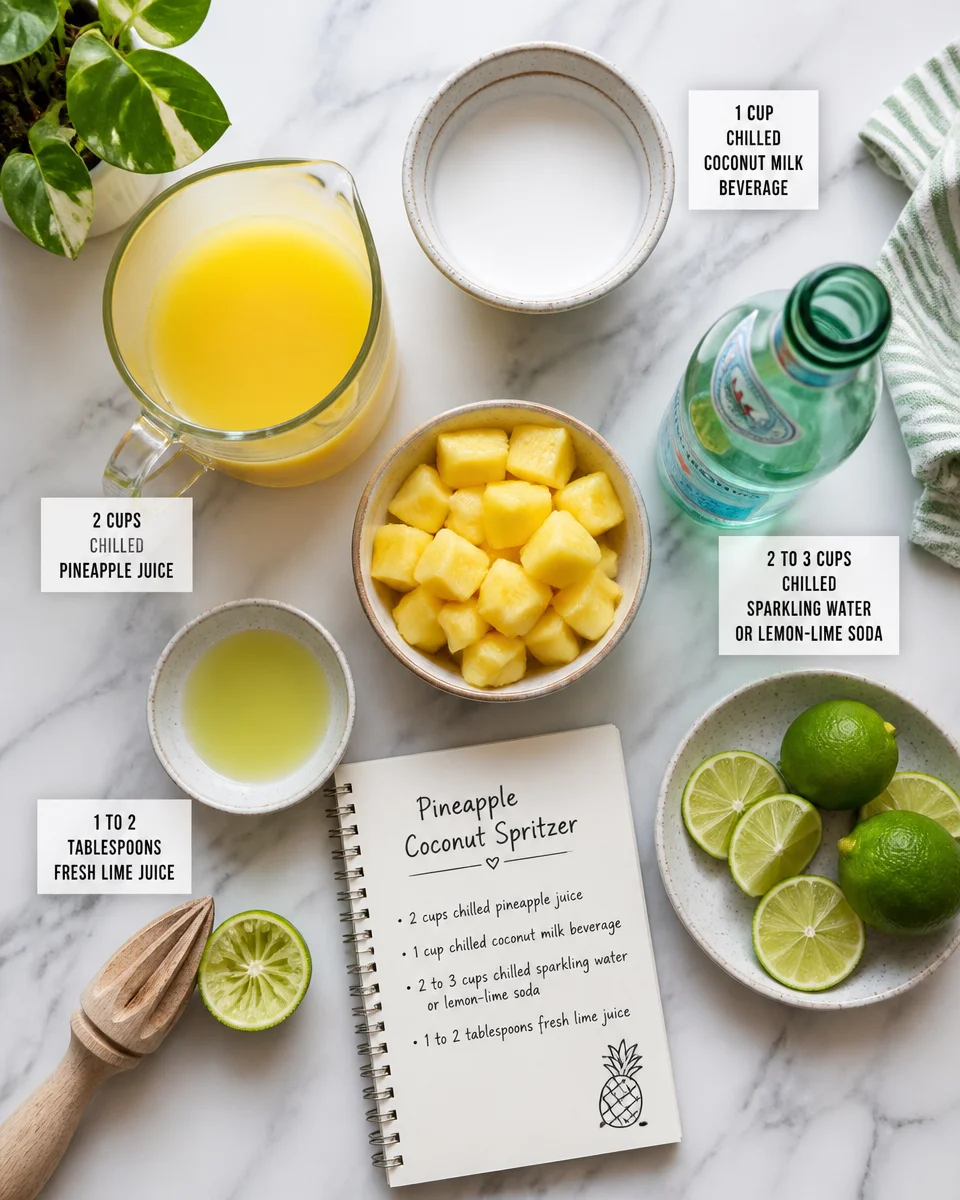 Pineapple Coconut Sparkling Punch