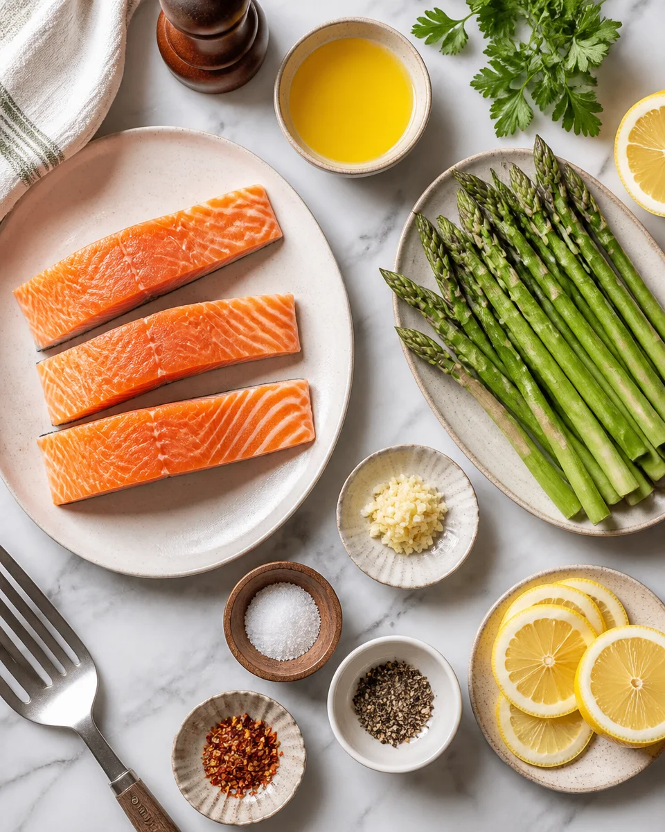Salmon and Asparagus Lemon Butter Foil Packets