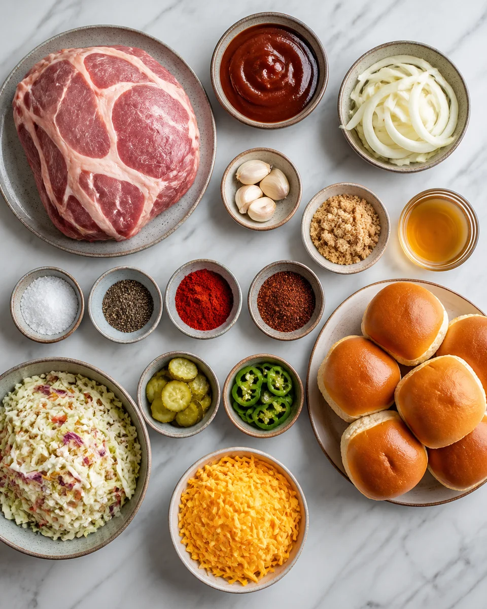Slow Cooker BBQ Pulled Pork Sliders