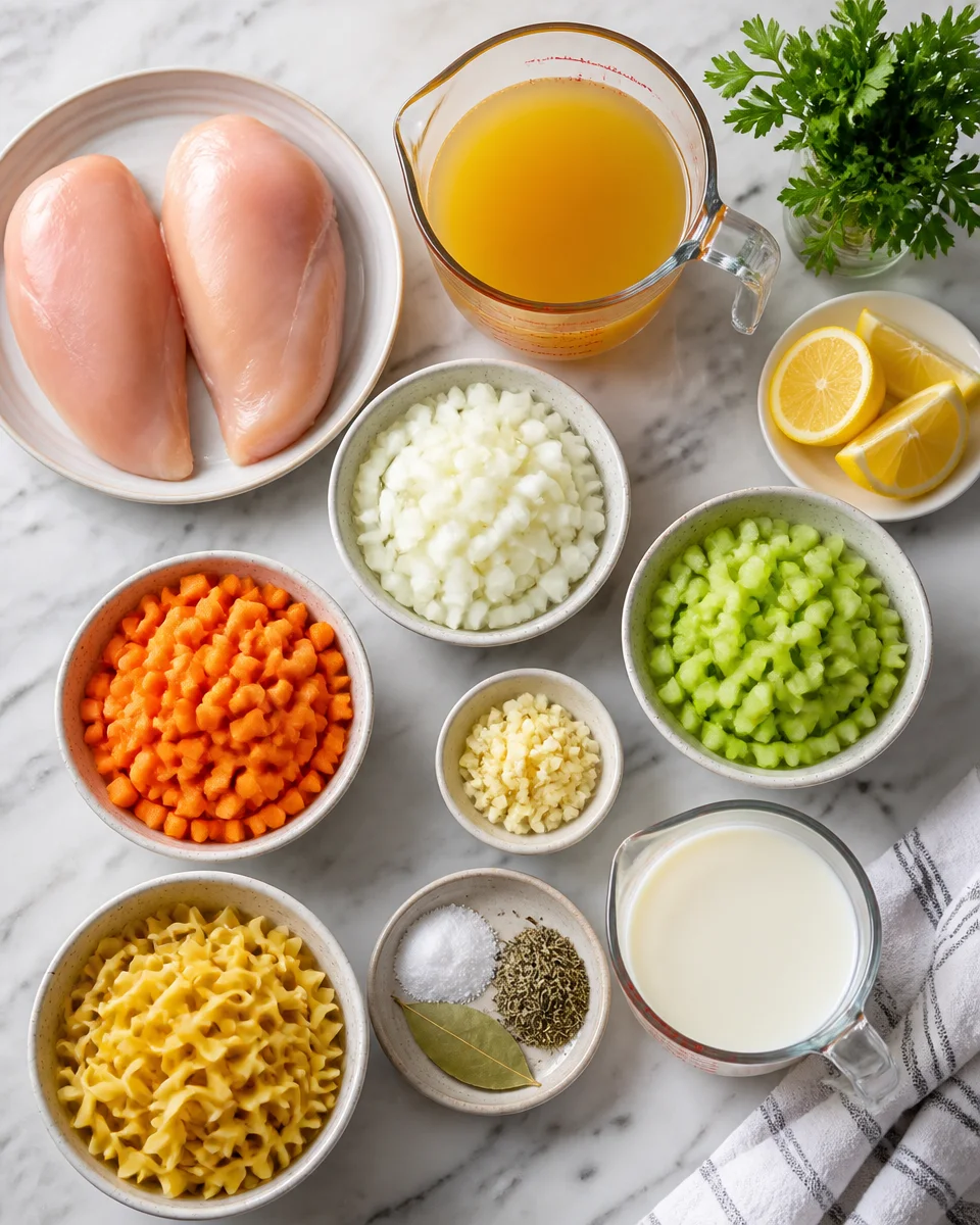 Slow Cooker Creamy Chicken Noodle Soup