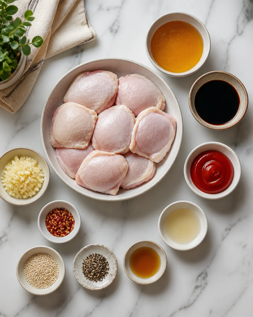 Slow Cooker Honey Garlic Chicken Thighs