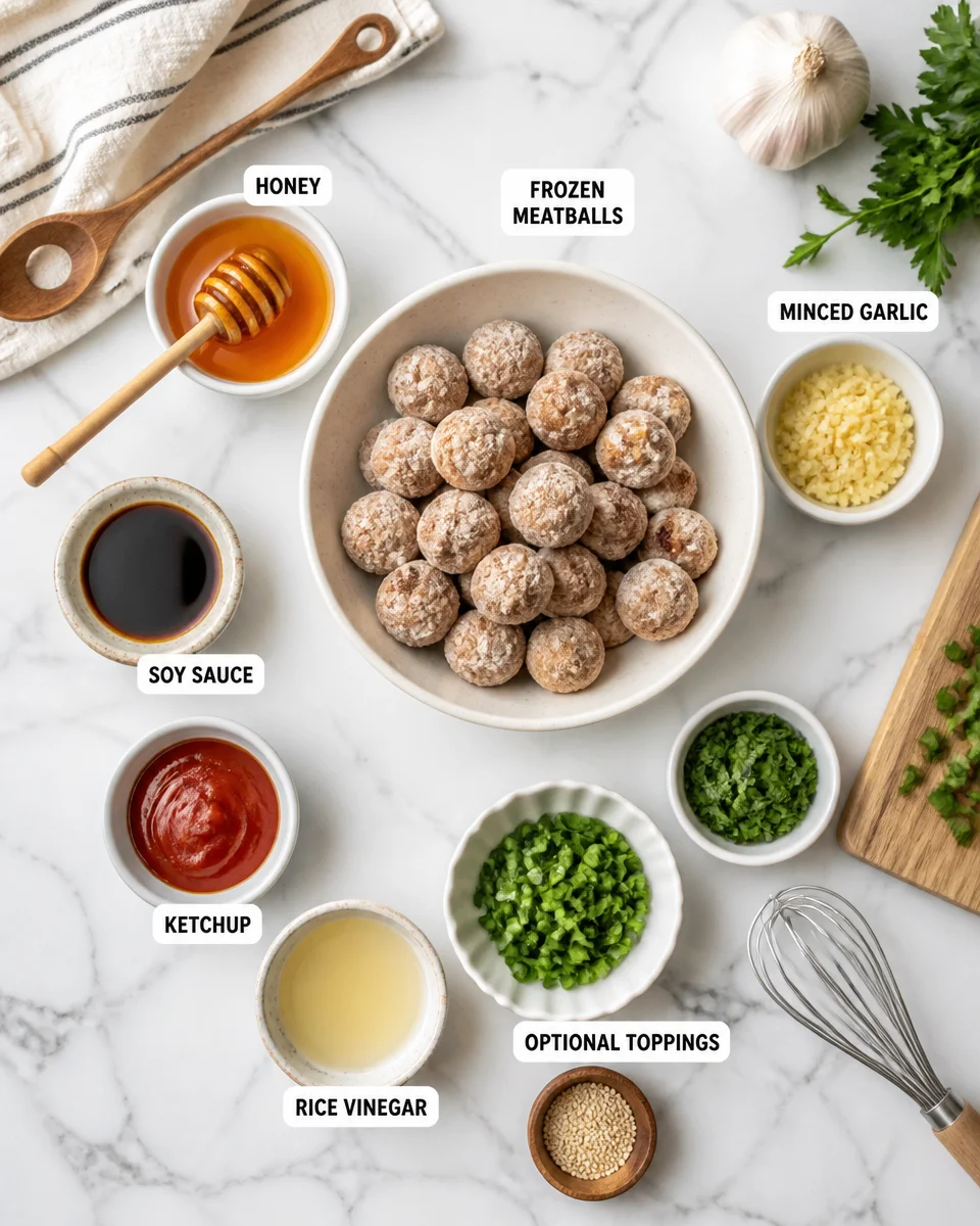 Slow Cooker Honey Garlic Meatballs