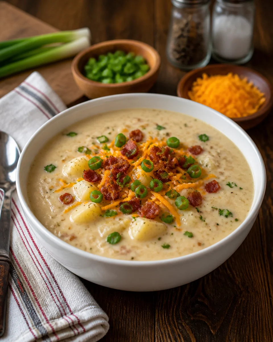 Slow Cooker Loaded Baked Potato Soup