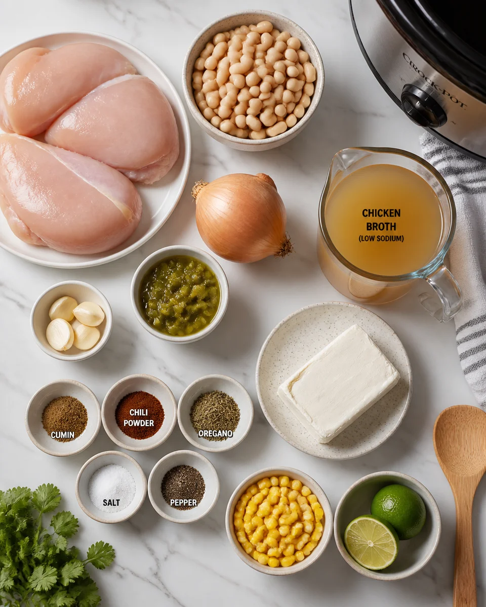 Slow Cooker White Chicken Chili