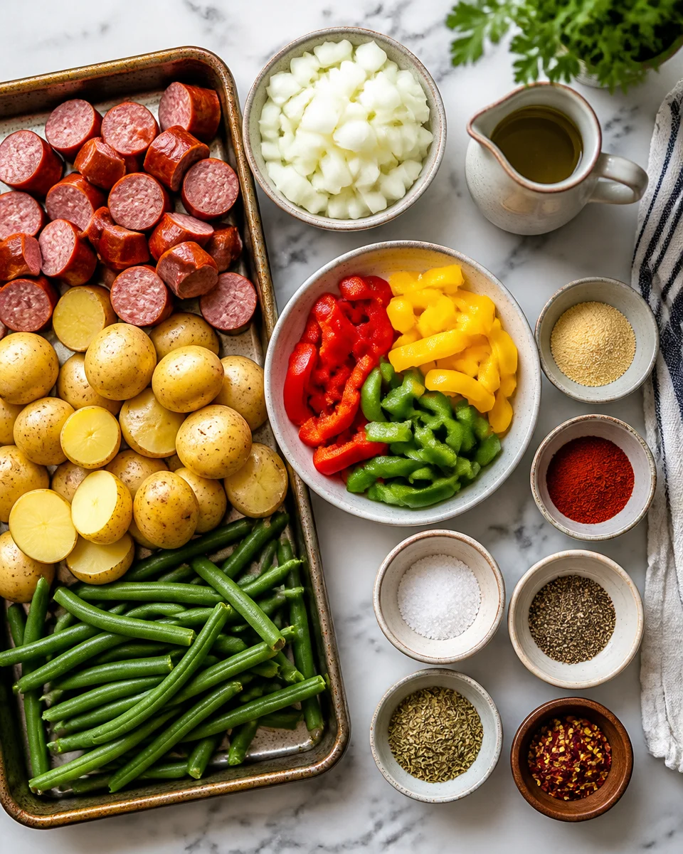 Smoked Sausage and Vegetable Sheet Pan Dinner