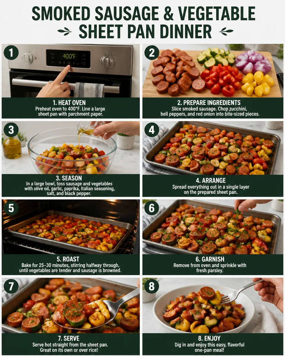 Smoked Sausage and Vegetable Sheet Pan Dinner