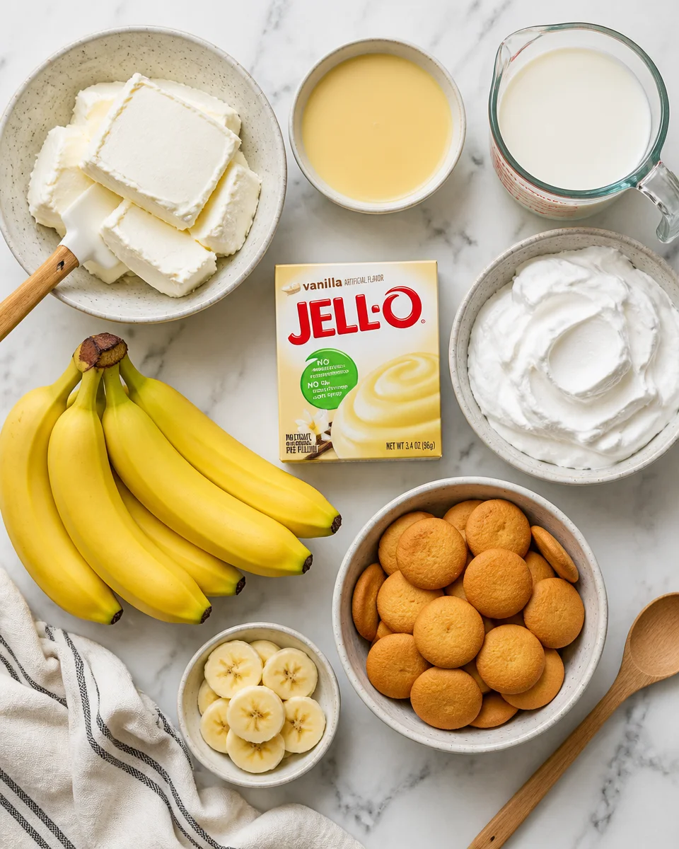 Southern Banana Pudding with Cream Cheese