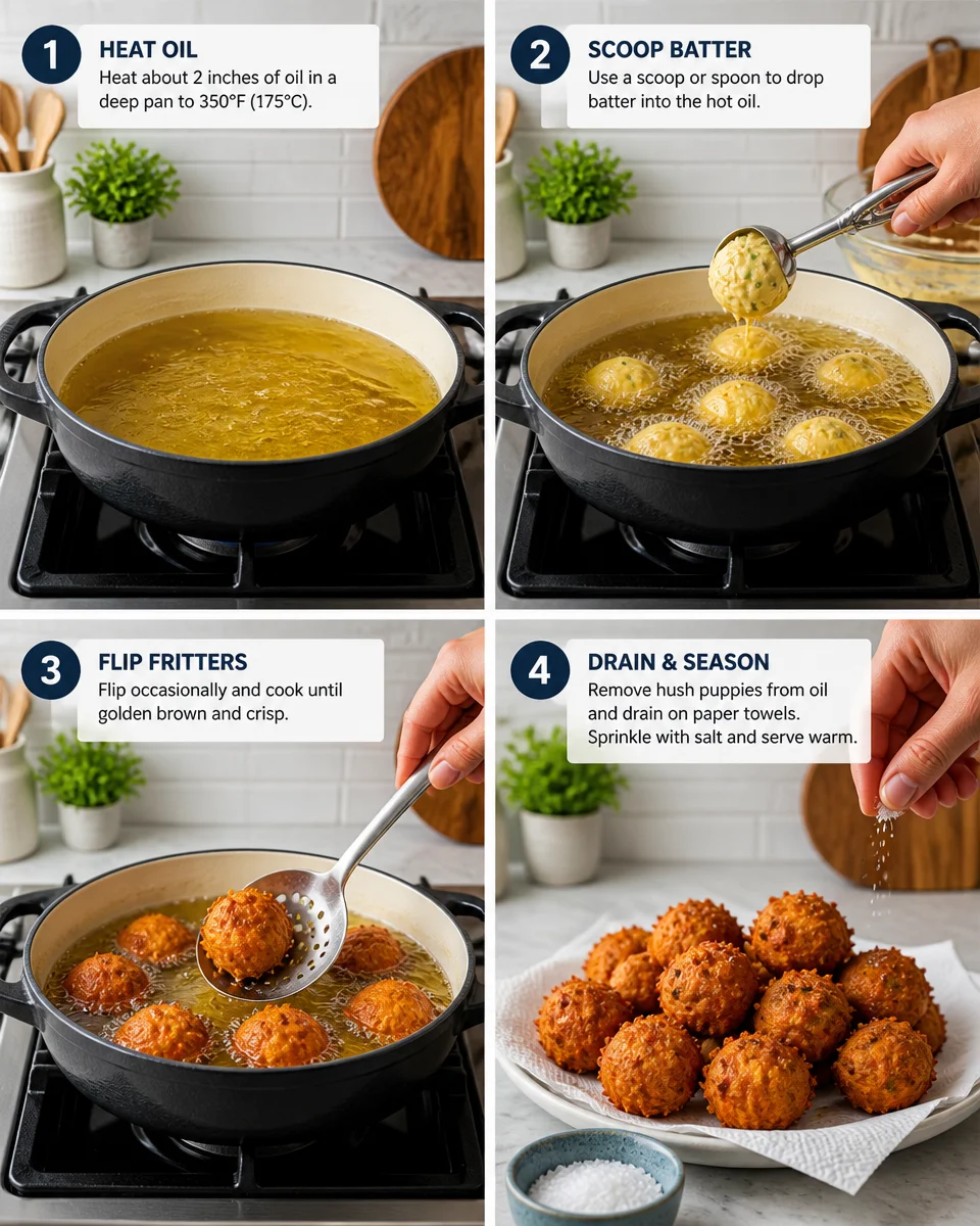 Southern Hush Puppies with Honey Butter
