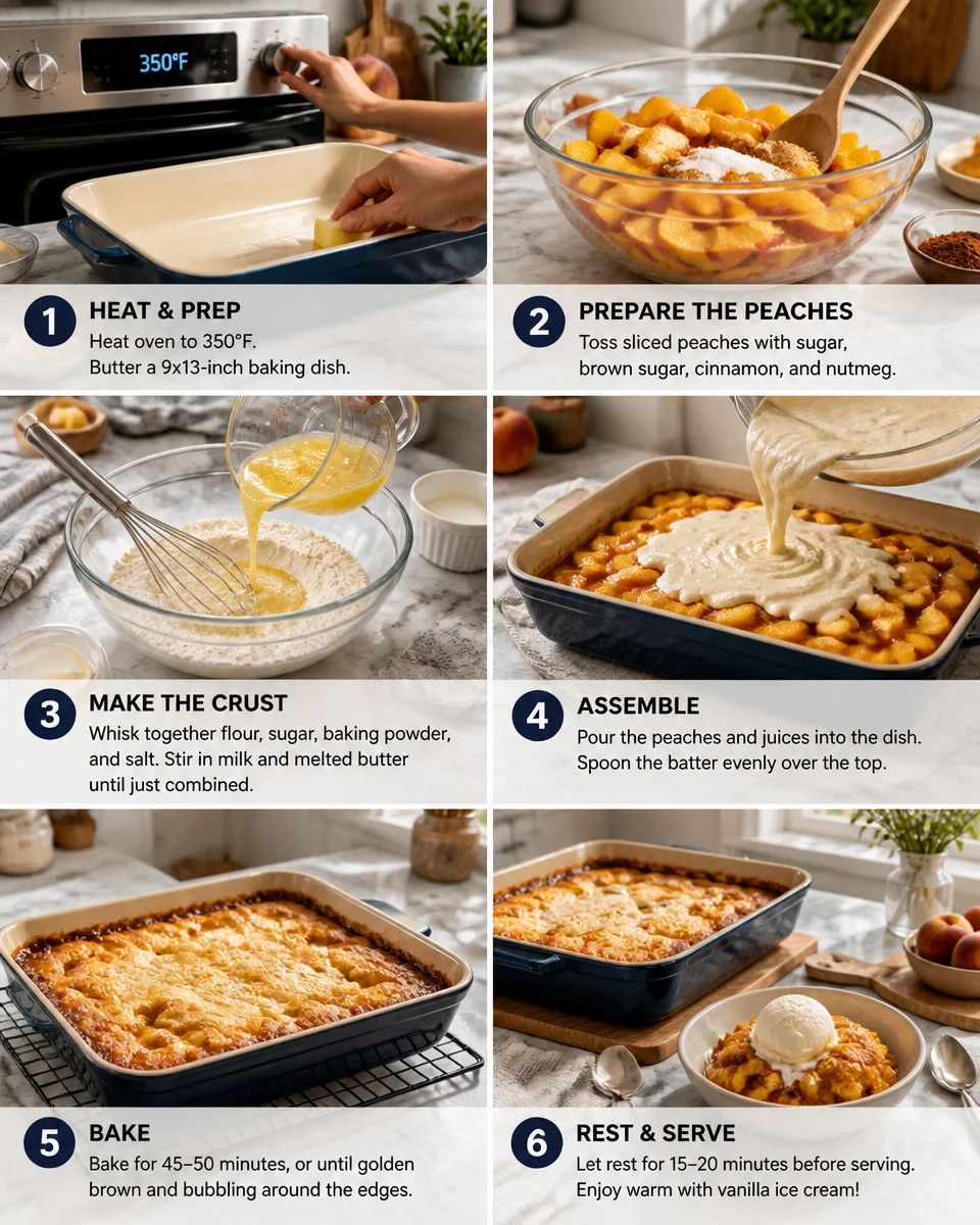 Southern Peach Cobbler with Butter Crust