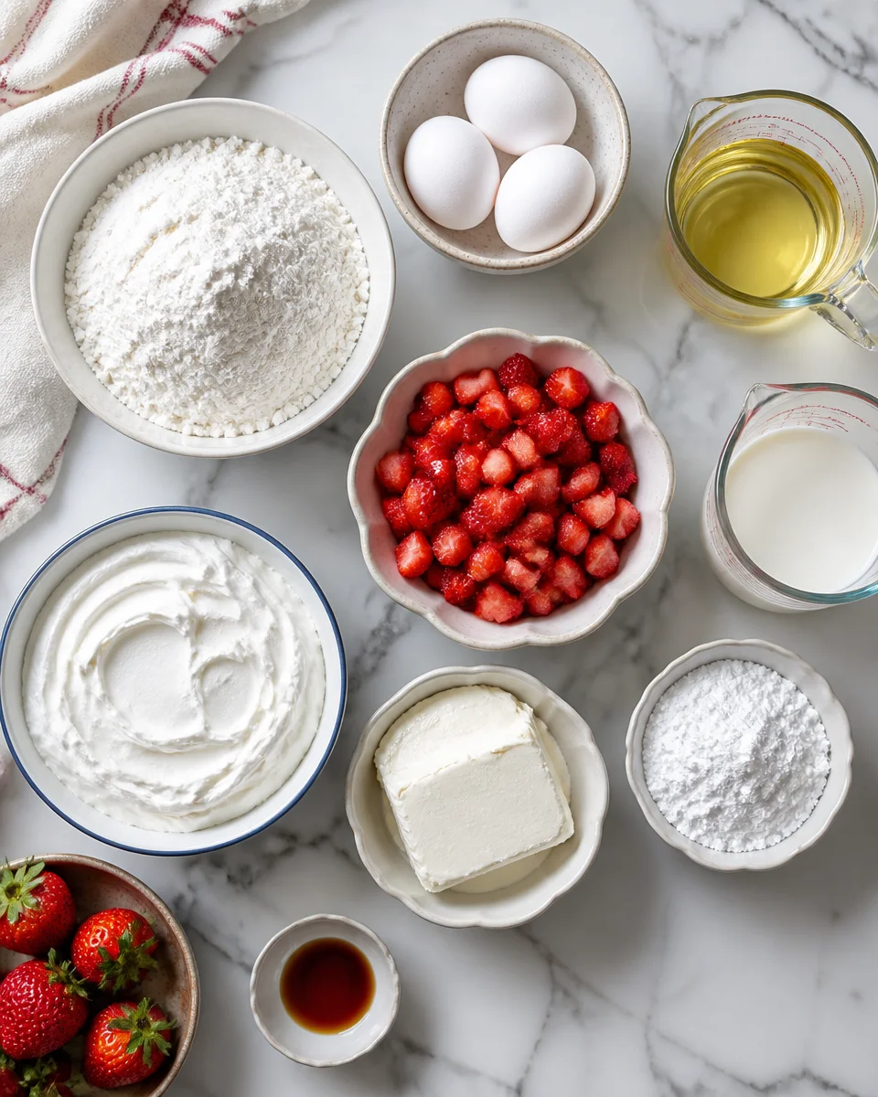 Southern Strawberry Cream Sheet Cake