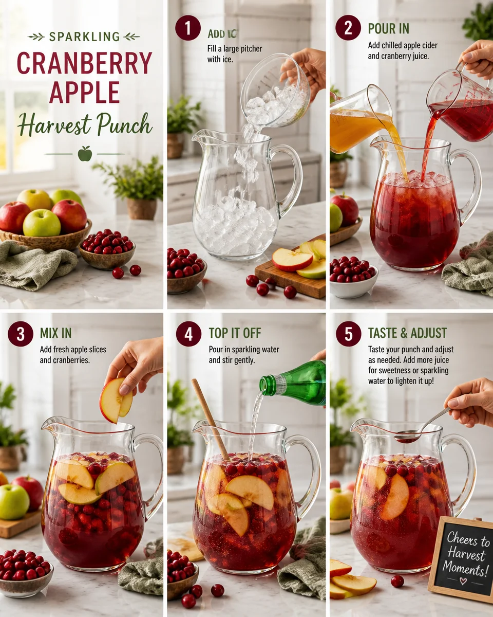 Sparkling Cranberry Apple Harvest Punch