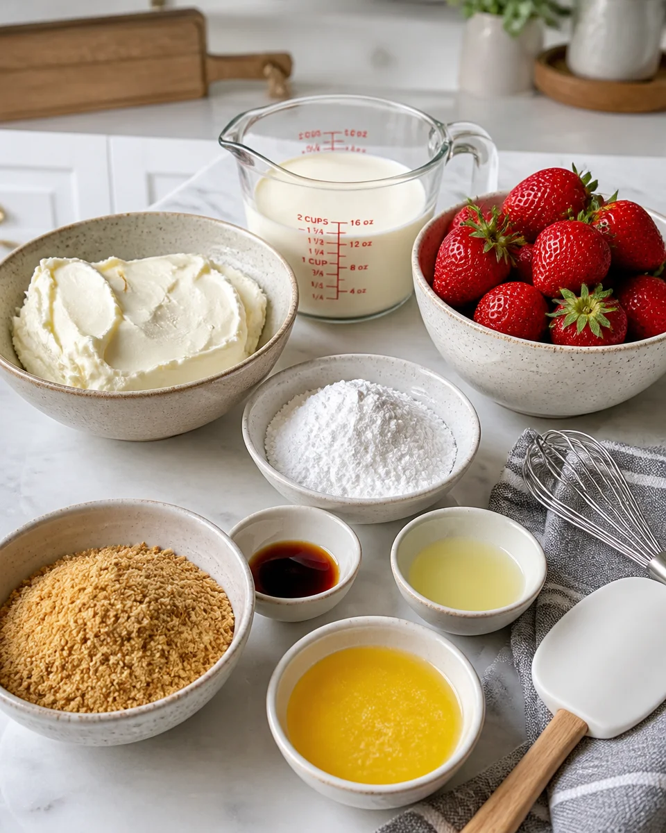 Strawberry Cheesecake Mousse Cups