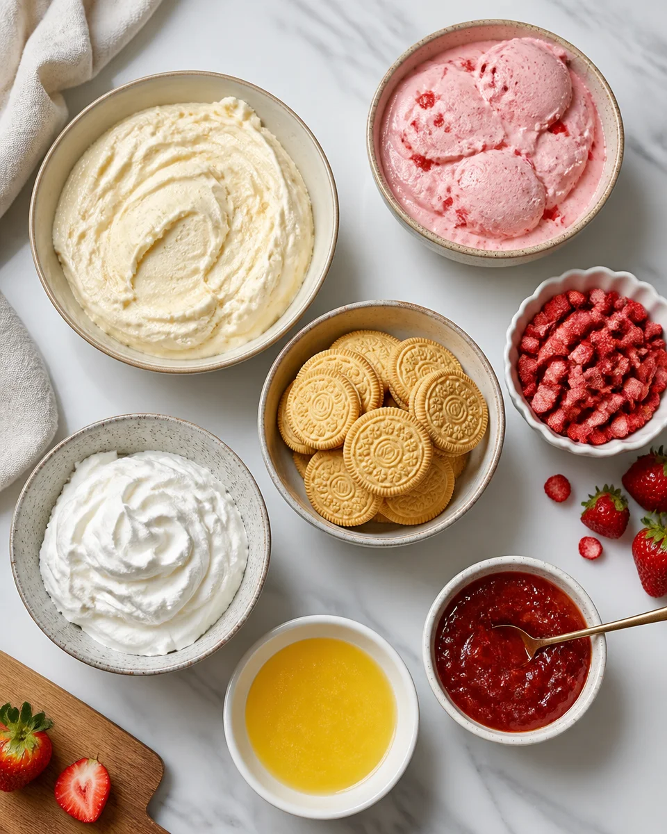 Strawberry Shortcake Ice Cream Cake