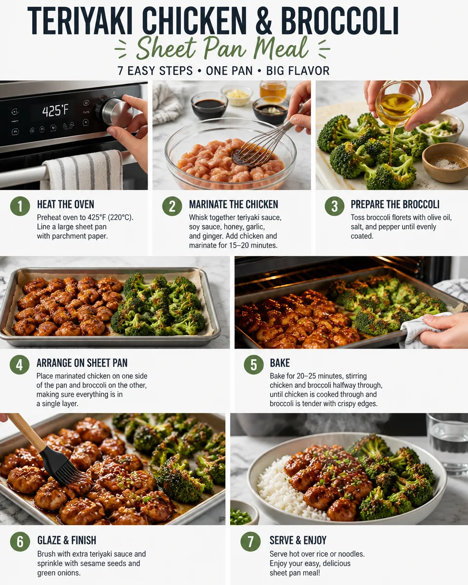 Teriyaki Chicken and Broccoli Sheet Pan