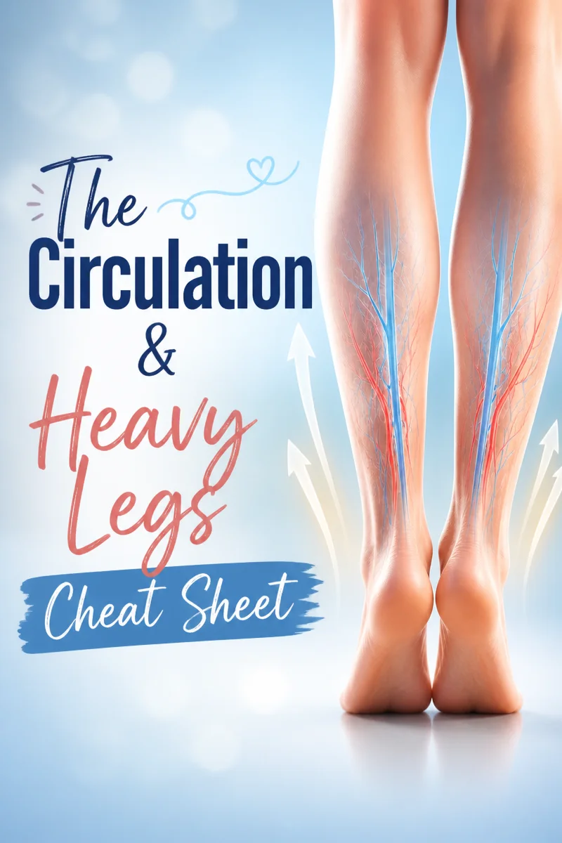 Leg Circulation Problems Chart The Circulation & Heavy Legs Cheat Sheet That Actually Helps