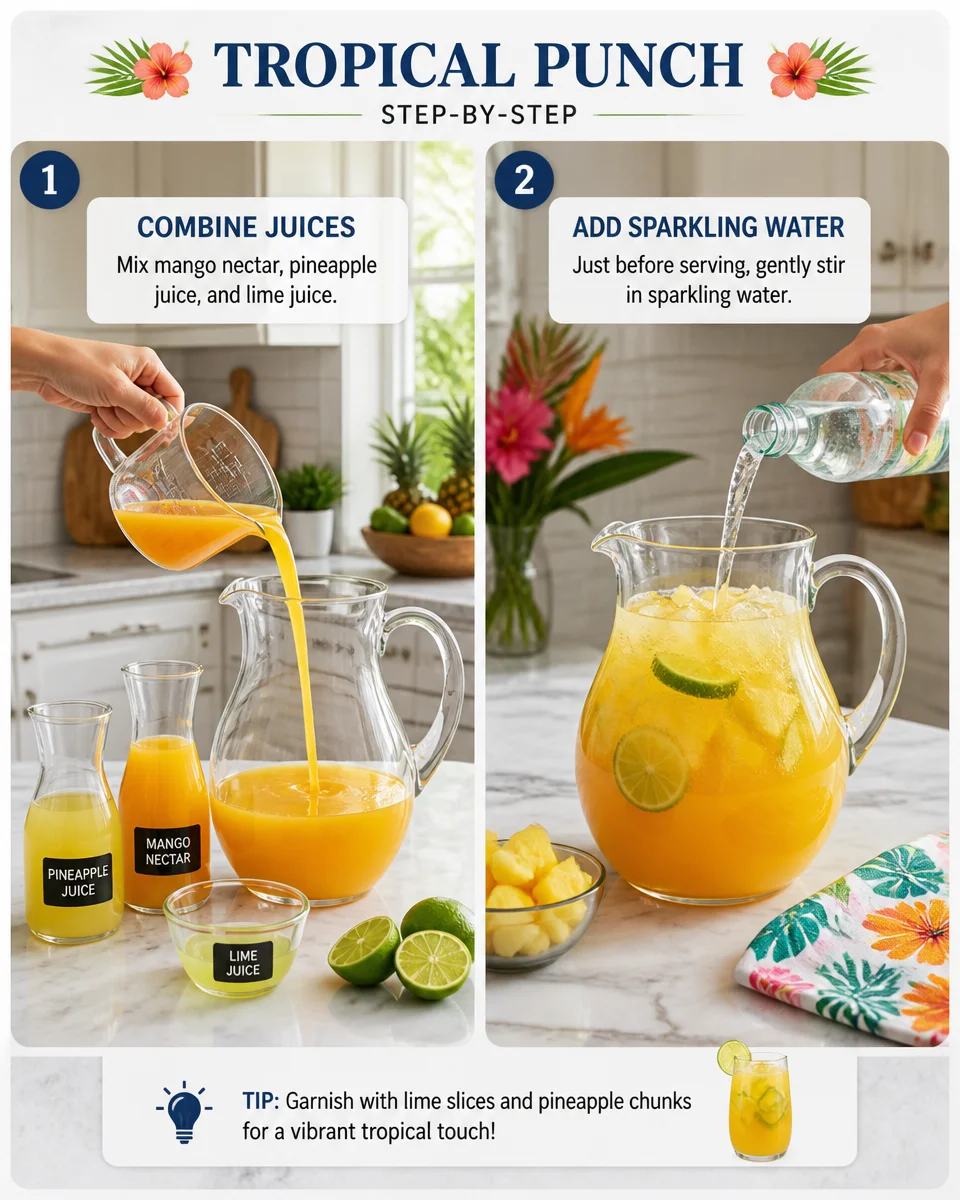 Tropical Mango Pineapple Party Punch