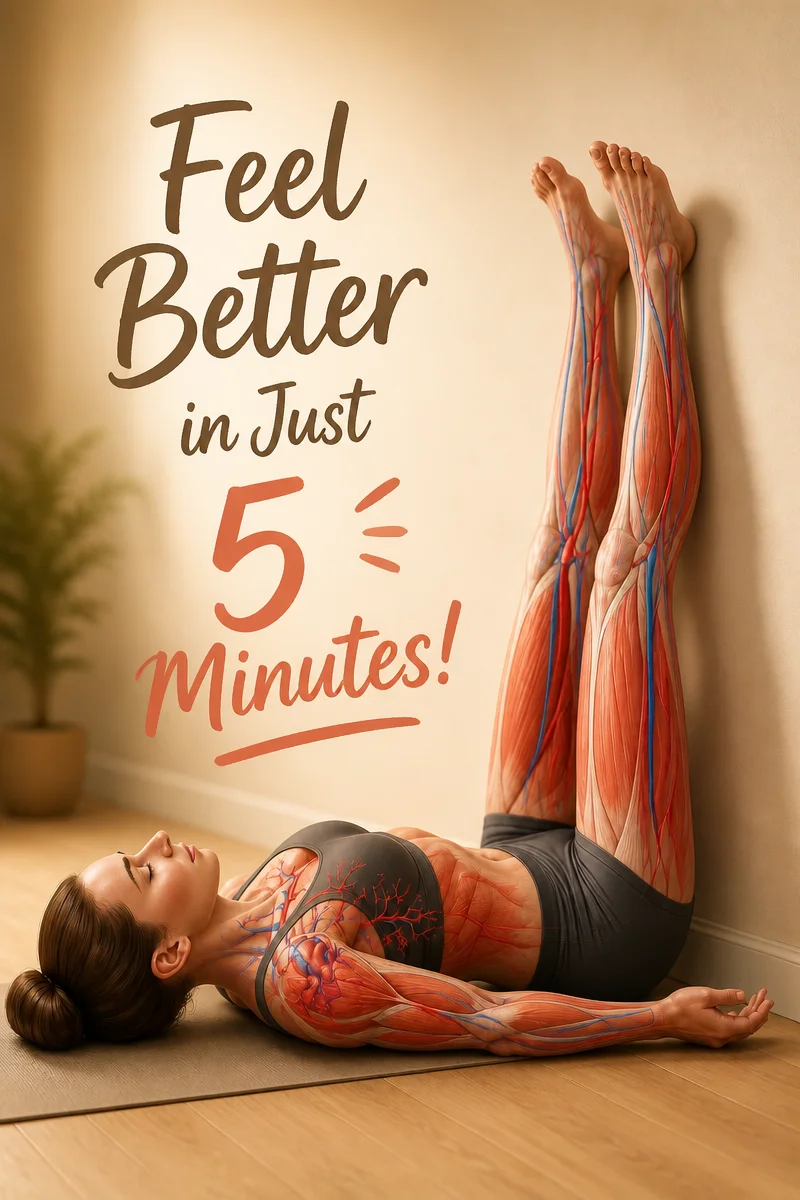 What Happens to Your Body When You Lie With Your Legs Up for 5 Minutes a Day