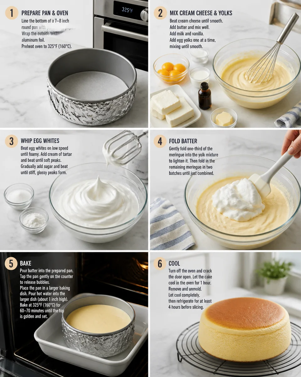 2-Ingredient Japanese Cheesecake