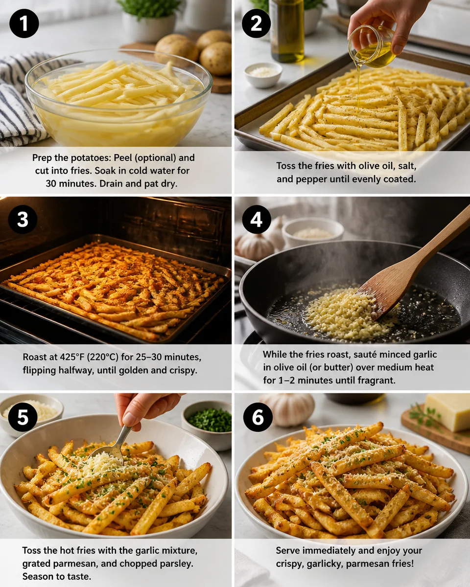 Air Fryer Garlic Parmesan Fries