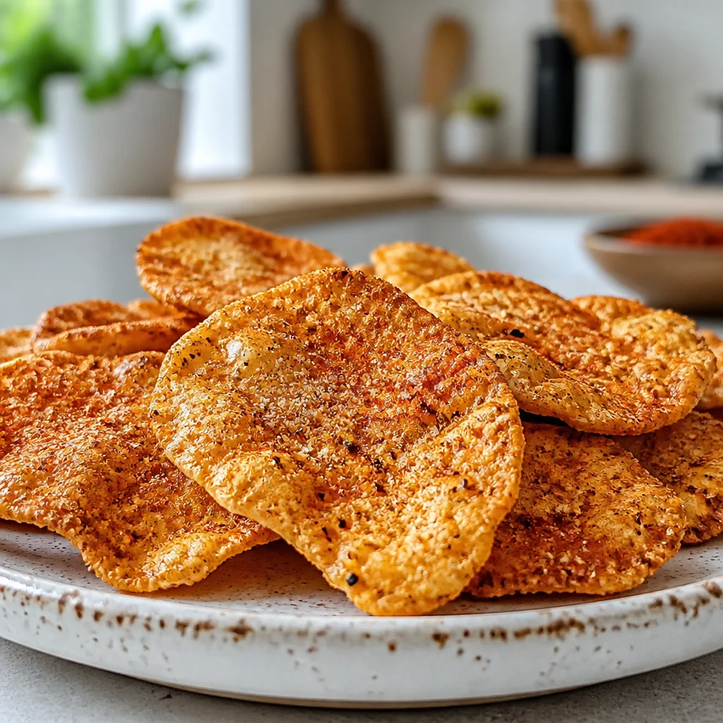 Air Fryer Protein Chips served as a healthy gluten-free snack option.