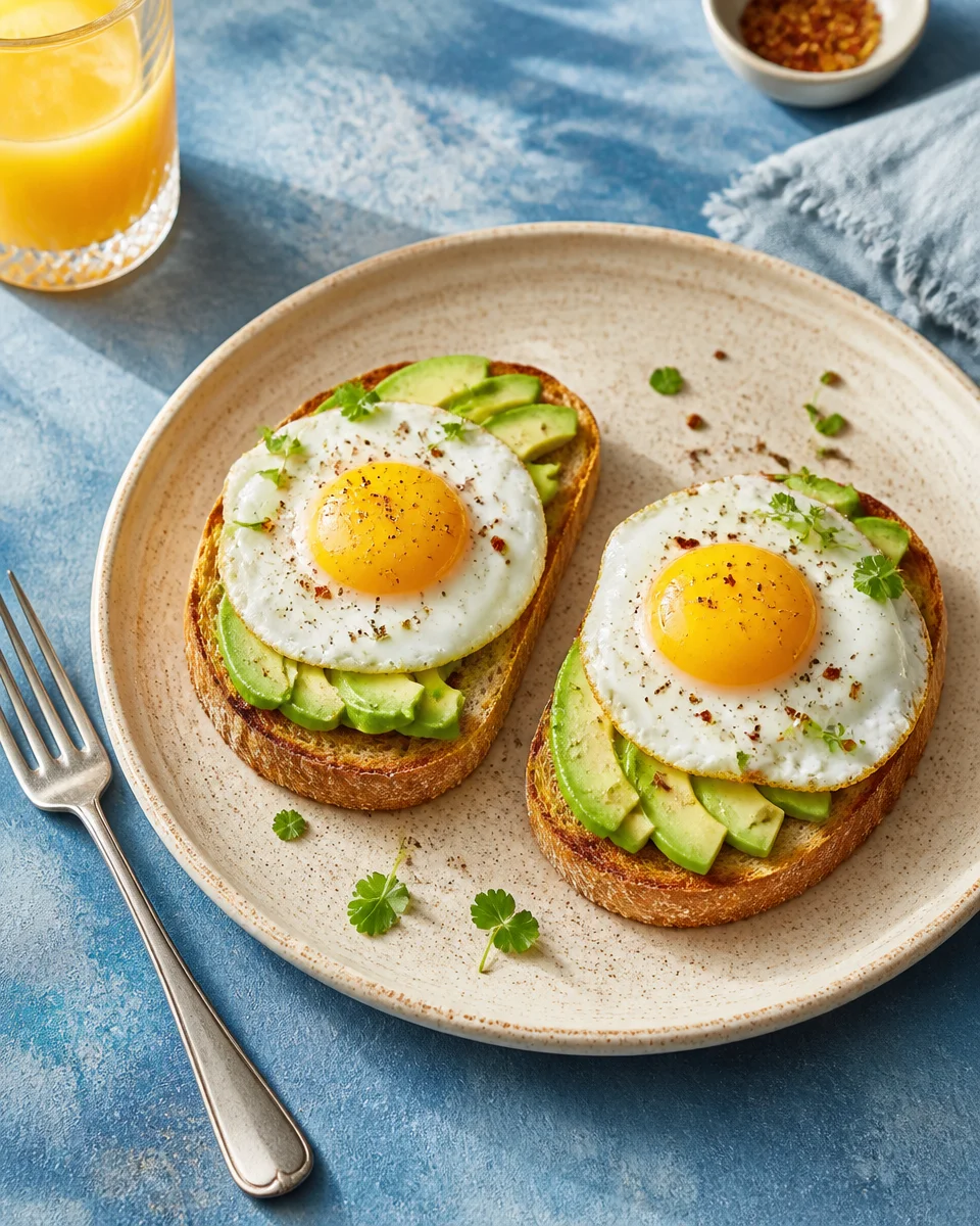 Avocado Egg Toast with Everything Bagel Seasoning