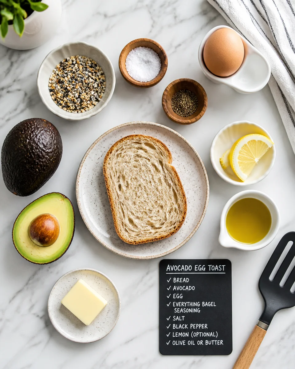 Avocado Egg Toast with Everything Bagel Seasoning