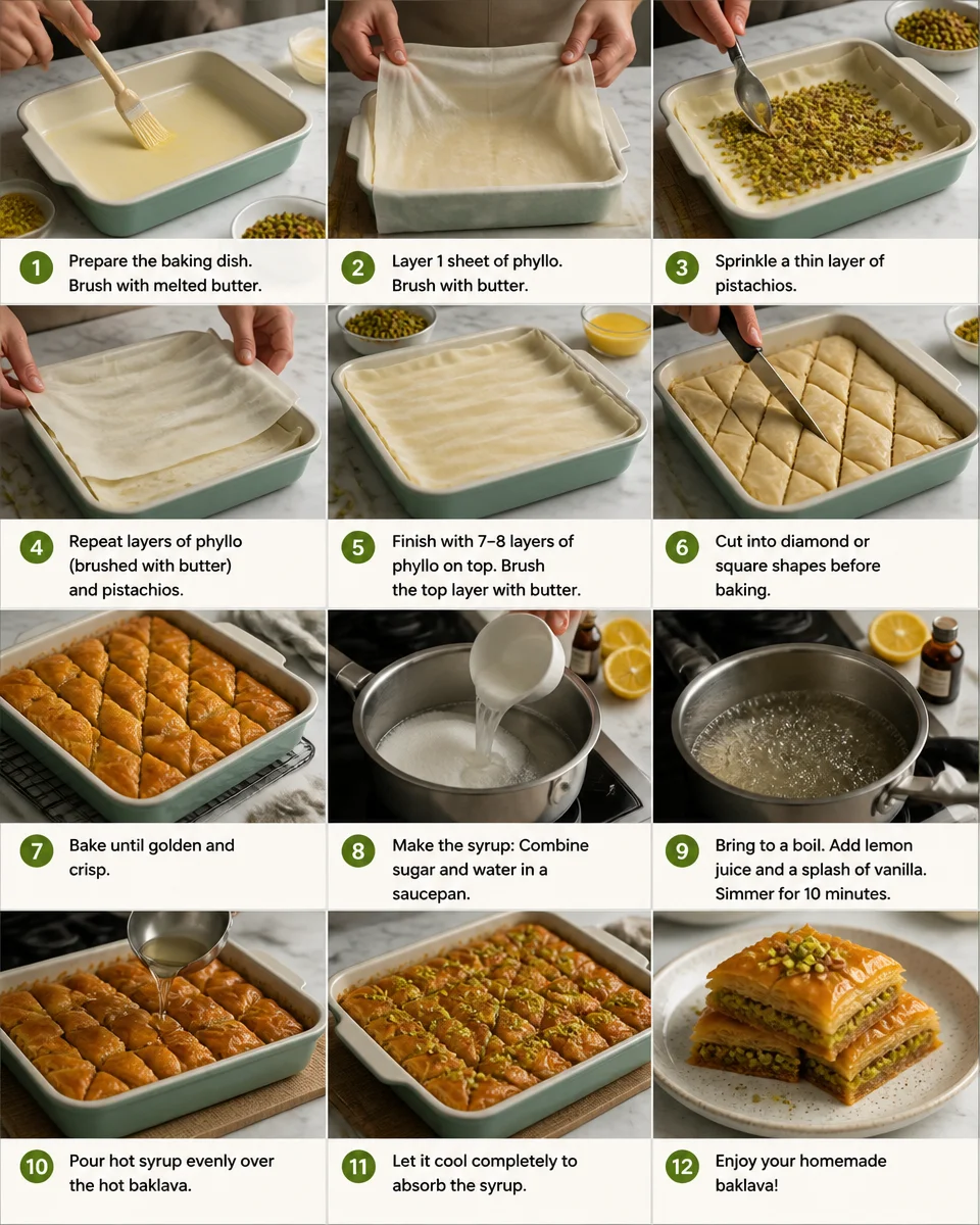 Baklava (Classic Honey Pistachio