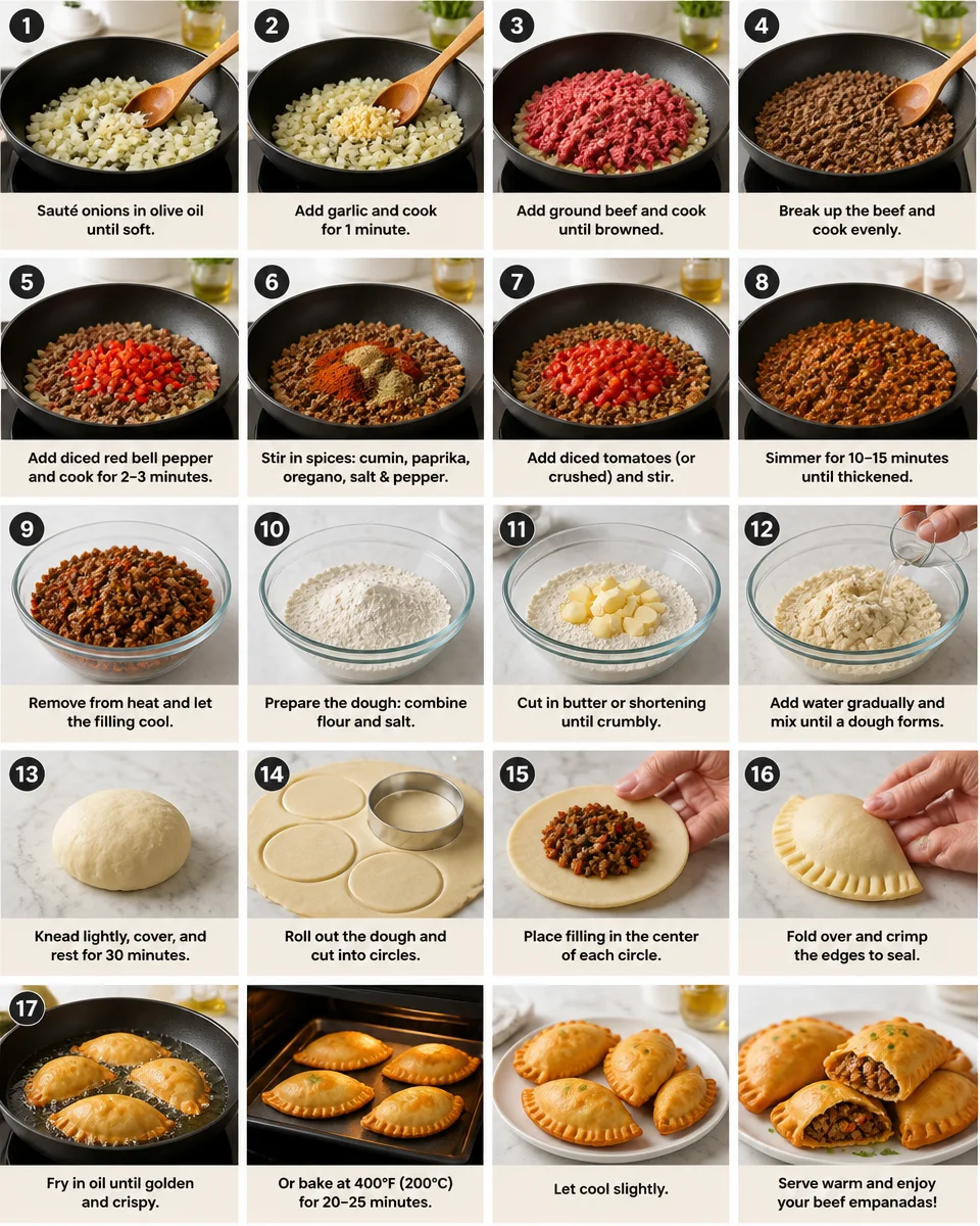 Beef Empanadas (Baked or Fried)