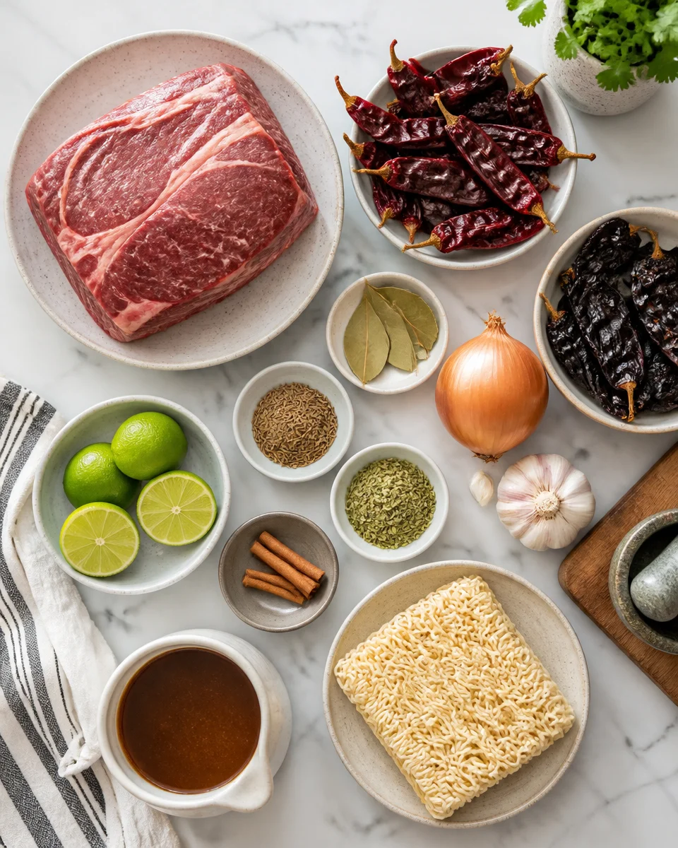 Birria Ramen (Beef Birria + Noodles)