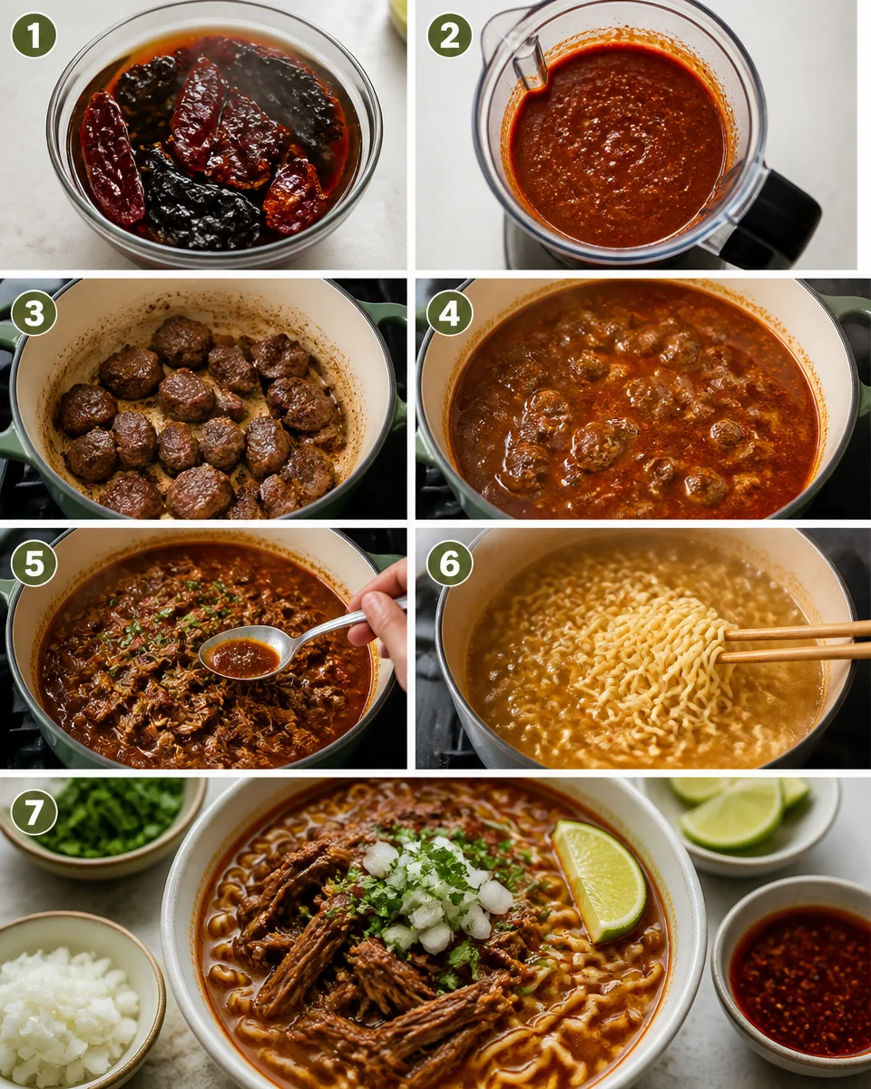 Birria Ramen (Beef Birria + Noodles)