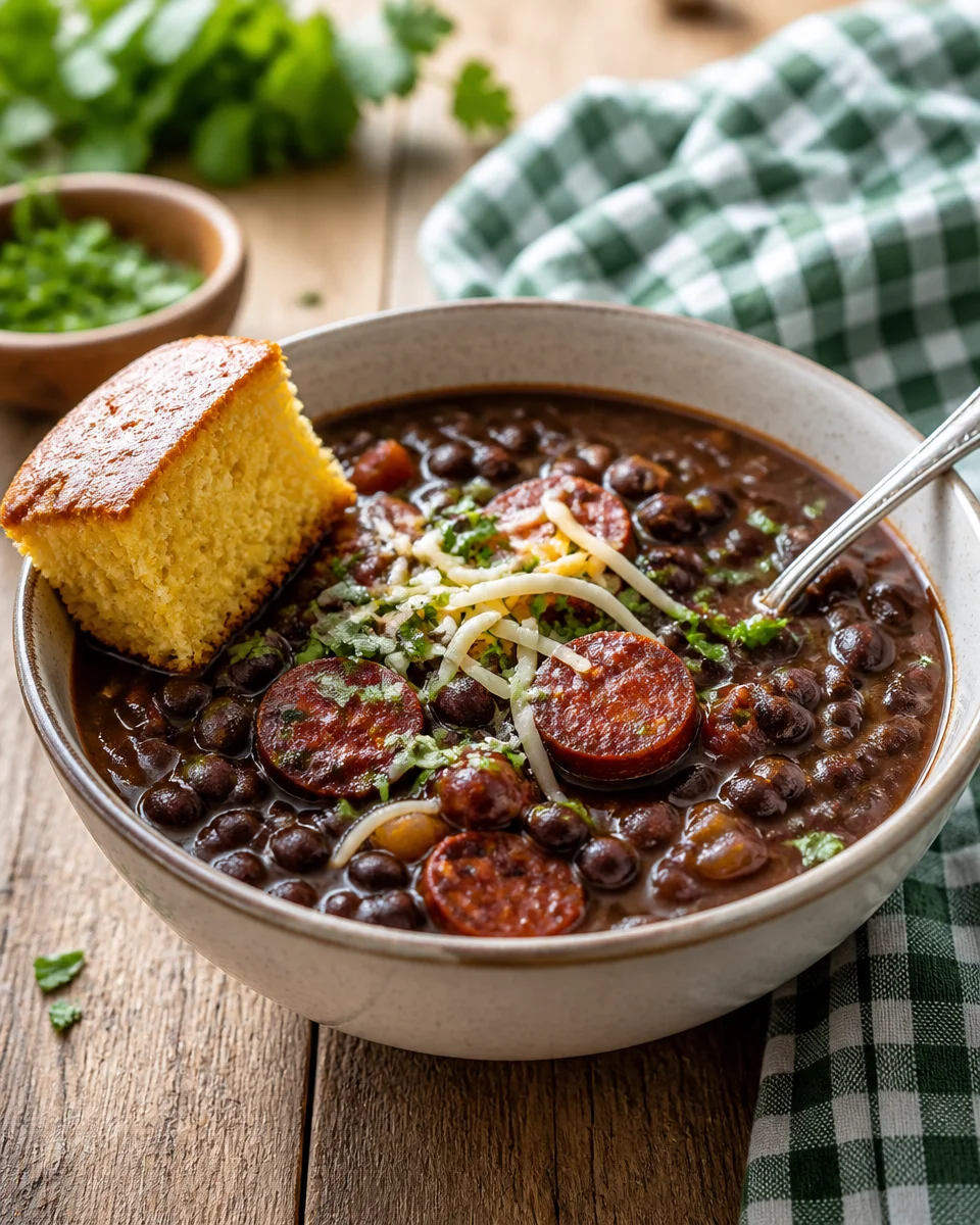 Black Bean and Chorizo Soup