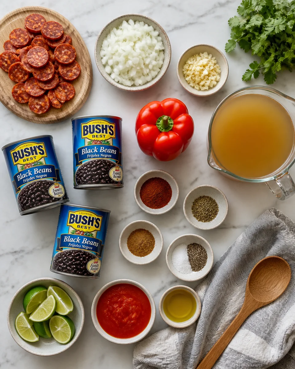 Black Bean and Chorizo Soup