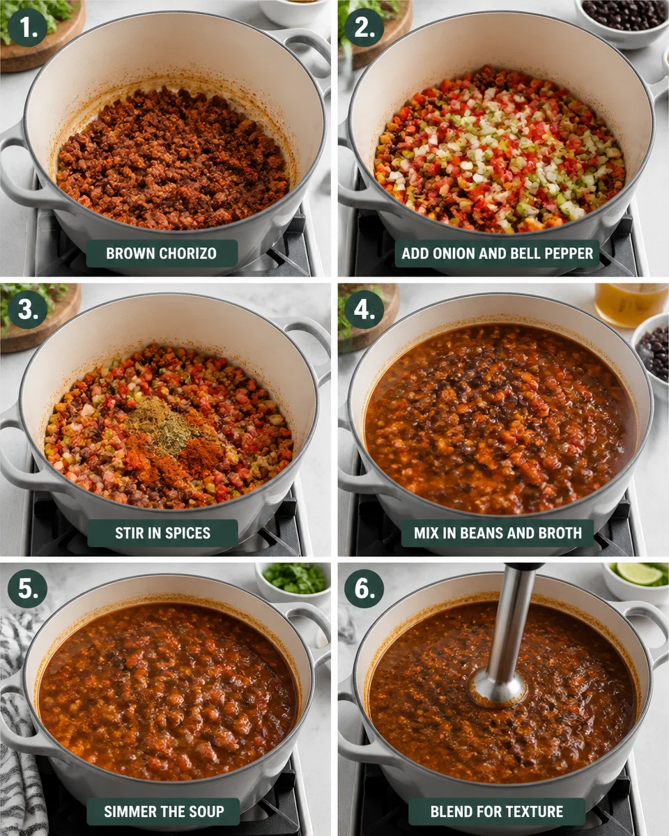 Black Bean and Chorizo Soup