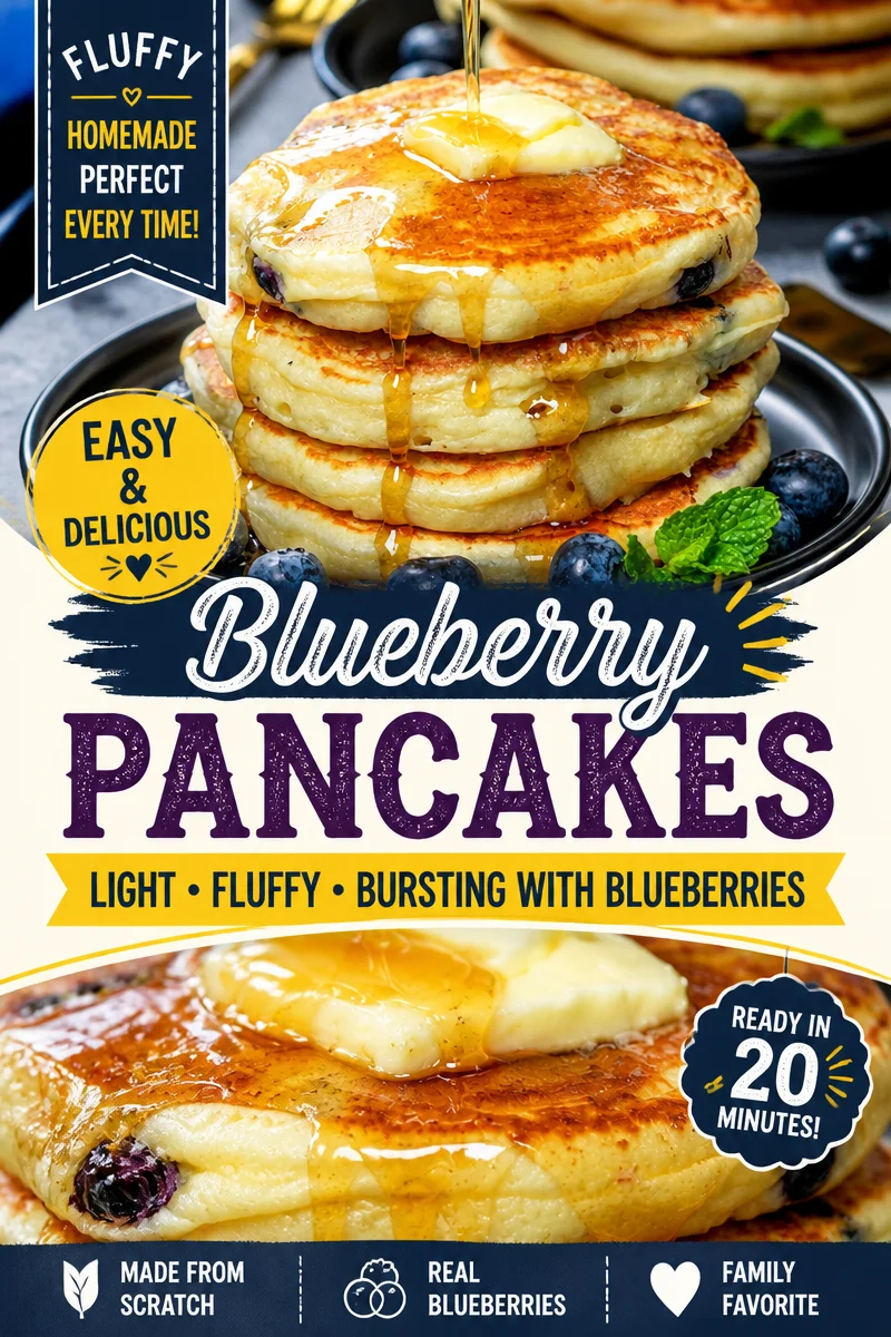 Blueberry Lemon Ricotta Pancakes