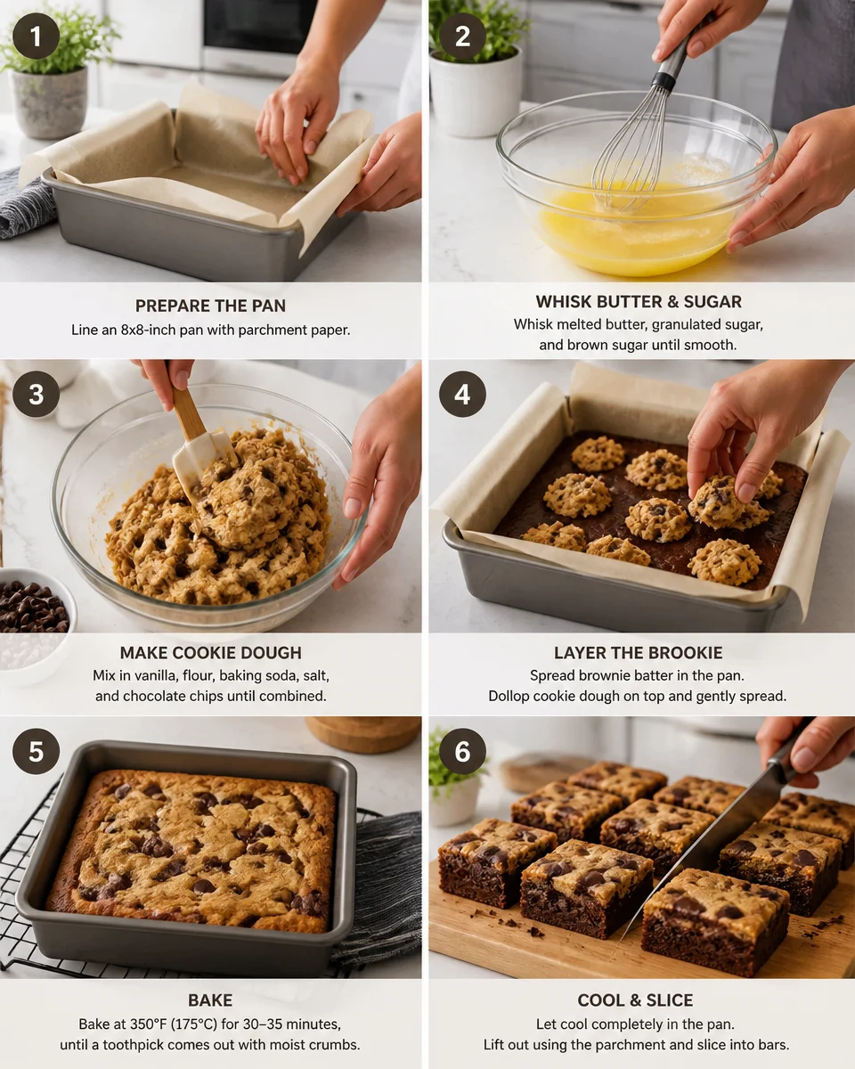 Brookie Bars (Brownie + Cookie)