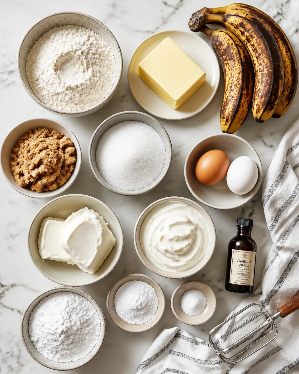 Brown Butter Banana Layer Cake with Cream Cheese Frosting