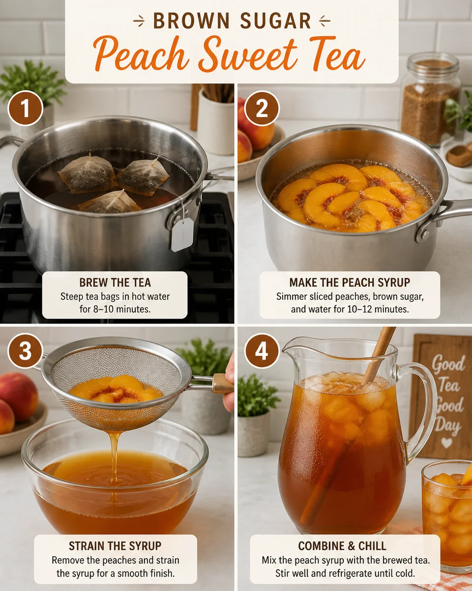Brown Sugar Peach Sweet Tea