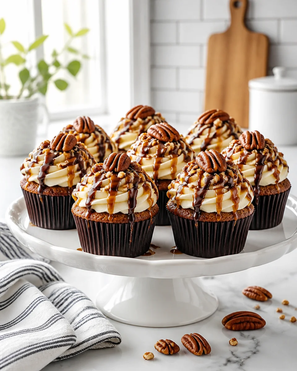 Caramel Pecan Heaven Cupcakes