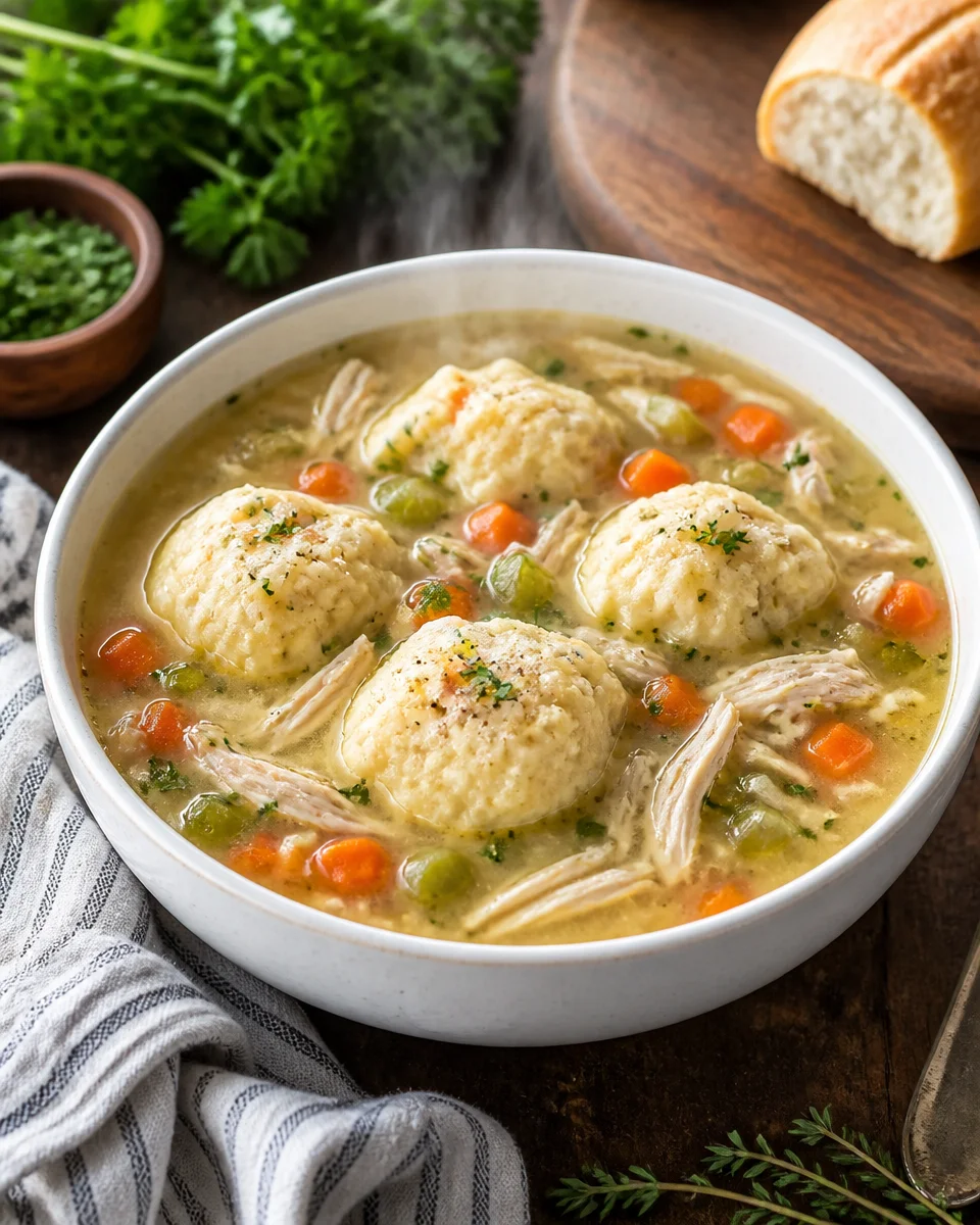 Chicken and Dumpling Soup from Scratch