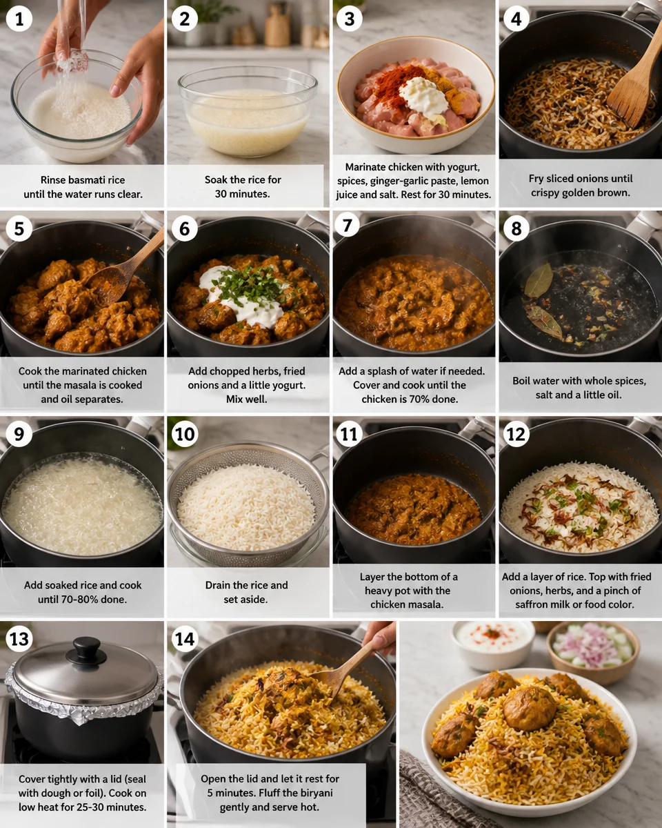 Chicken Biryani (One Pot)
