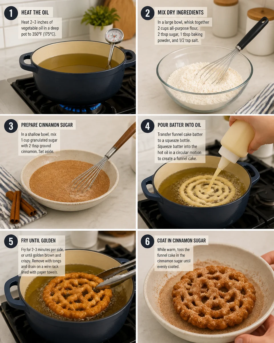 Churro Funnel Cake Recipe