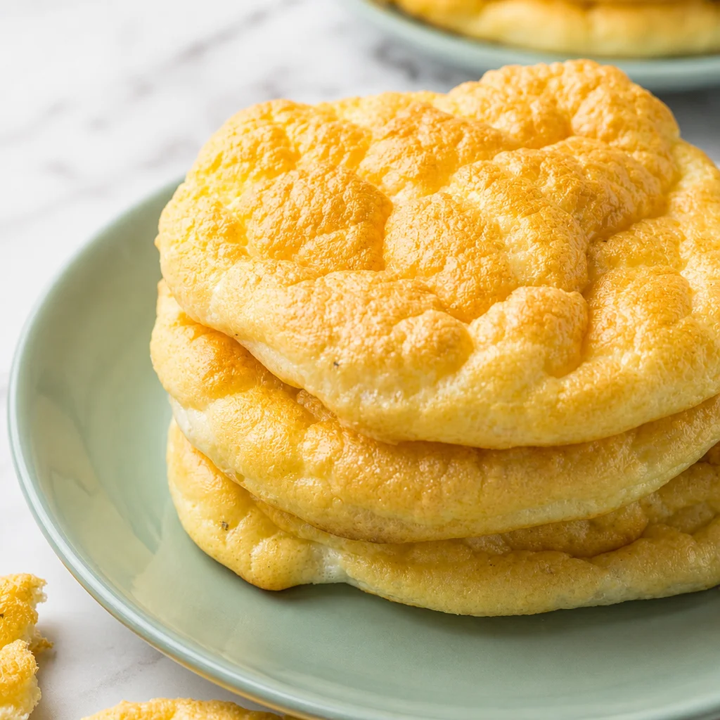 Fluffy cloud bread made with only 3 ingredients - low-carb and gluten-free